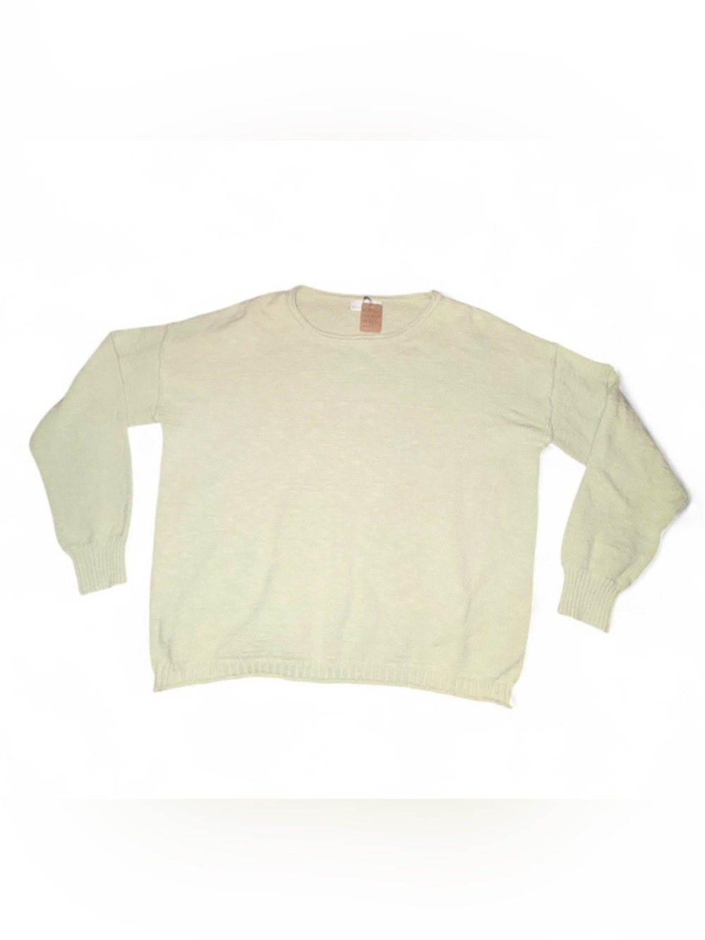 Bécool Boutique Sage Green Lightweight Knit Sweater - Size M/L - Picture 2 of 6